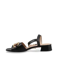 【セール】グッチ*ホースビット ストラップレザーサンダル771563 GUCCI - GUCCI グッチ サンダル サイズ35.5 ホースビット