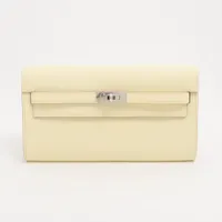 HERMES エルメス 財布 ケリークラシック エトゥープ シルバー HERMES - 新品・K刻印 エルメス ケリートゥーゴー ウォレット