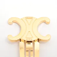 CELINE セリーヌ ヘアクリップ トリオンフ 3セット / ゴールド CELINE [正規ラッピング済] セリーヌ ヘアクリップ トリオンフ
