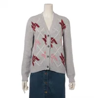Christian Dior クリスチャン ディオール 【lay0127V】 ウールカーディガン WOOL VINTAGE ヴィンテージ レディース ブラック 長袖 M CH Christian Dior - Christian Dior クリスチャン ディオール