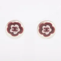 シャネル ココマーク 04S ピアス(両耳用) プラスチック ボルドー