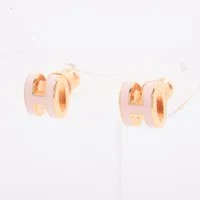 エルメス ミニポップH ピアス(両耳用) GP ピンク A3636532｜中古
