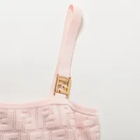 【美品】フェンディ　ズッカ　ノースリーブ　トップス　レディース 大人気] FENDI フェンディ ノースリーブ FF柄 ズッカ タンク