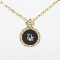 【a740】Dior ディオール ネックレス アクセサリー ロゴ ゴールド Christian Dior - Christian Dior ディオール ネックレス CDロゴ