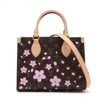ルイヴィトン LV × 村上隆 モノグラム オンザゴーPM M13269 ヴィトン×村上隆 モノグラムチェリーブロッサム オンザゴー PM