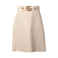 日本未入荷【GUCCI】エンブロイダリー ウール＆シルク スカート グッチ スカート｜中古ブランド品・ブランド古着通販｜ALLU
