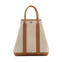 エルメス ガーデンファイル28 ベトン×ボルドー Hermès Garden File 28 Strap Toile / Clémence Béton / Gold