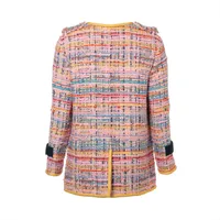 シャネル ココボタン P56 アクリル ジャケット 38 レディース マルチ