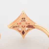 ルイヴィトン バーグ モノグラム スキン ダイヤ リング 47 750 2818 LOUIS VUITTON(ルイヴィトン) バーグモノグラムスキン2連リング