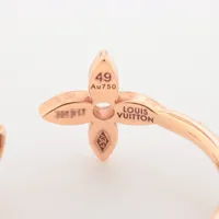 ルイヴィトン バーグ モノグラム スキン ダイヤ リング 47 750 2818 LOUIS VUITTON(ルイヴィトン) バーグモノグラムスキン2連リング