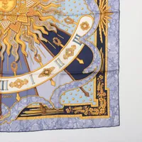 エルメス カレ 90 CARPE DIEM 今日1日を楽しむ ネイビー HERMES カレ 90 CARPE DIEM / 今日一日を楽しむ スカーフ