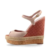 GUCCIウェッジソールサンダル　美品 楽天市場】グッチ ウェッジソール（サンダル｜レディース靴