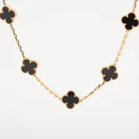 ヴァンクリーフ ヴィンテージアルハンブラ オニキス ネックレス ヴァンクリーフ&アーペル ヴィンテージアルハンブラ 20P