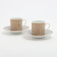 【未使用美品】エルメス★ピヴォワンヌ★C/S 1客 エルメス Pivoines ピヴォワンヌ カップ&ソーサー 陶器 ピンク