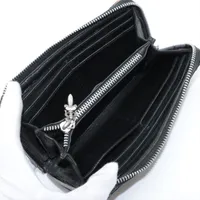 クロムハーツ REC F ZIP ウォレット レザー ブラック×マルチ