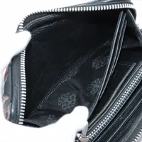 クロムハーツ REC F ZIP ウォレット レザー ブラック×マルチ