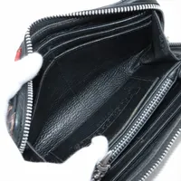 クロムハーツ REC F ZIP ウォレット レザー ブラック×マルチ