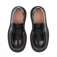美品【ボッテガヴェネタ】約10万　レザーローファー BOTTEGA VENETA ボッテガヴェネタ ローファー LUG FLAT ラグ