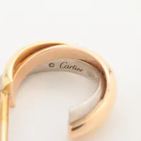 【美品】カルティエ　トリニティ　ピアス　片耳用　750 PG×WG 美品】カルティエ トリニティ ピアス 片耳用 750 PG×WG - メルカリ