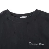 ディオール コットン Tシャツ S メンズ ブラック 343J636A0849