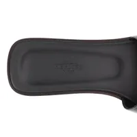 エルメス オラン レザー サンダル 37 レディース ブラック