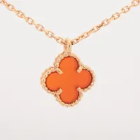 Van Cleef & Arpels* アルハンブラ ペンダント タイガーズアイ ヴィンテージ アルハンブラ ペンダント 18K イエローゴールド