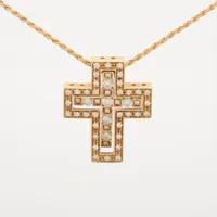 ジョシュ SJX クロス ダイヤ ネックレストップ 750(YG) 1.4g 0.12 6ZC0025