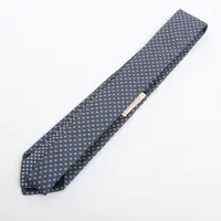エルメス ネクタイ シルク ネイビー H柄 A3646464｜中古ブランド