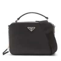 プラダ　牛革　定価25万円　ブラック　2way プラダ サフィアーノ ブラック 2WAYショルダーバッグ レザー