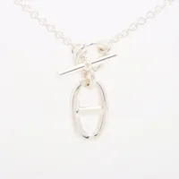エルメス　シェーヌダンクルアミュレット　ネックレス 新品同様/ HERMES エルメス 925 シェーヌダンクル アミュレット