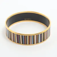 HERMES エマイユGM バングル エナメル×メタル 美品 HERMES 【超美品】 エルメス エマイユ GM エナメル ブレスレット
