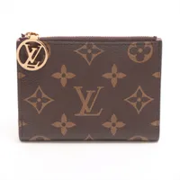 【りりあ】ルイヴィトン ポルトモネロザリ モノグラム 折り財布 ローズ louis-vuitton-rosalie-coin-