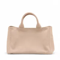 プラダ カナパ ベージュ 2WAYハンドバッグ キャンバス A3648184｜中古