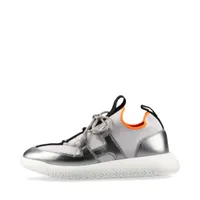 エルメス デュエル レザー スニーカー 36.5 レディース シルバー