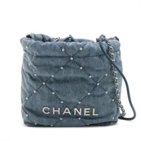 ★25メティエダール★【CHANEL】シャネル22 ミニ デニム Chanel 22 mini handbag, Washed denim & silver-tone metal