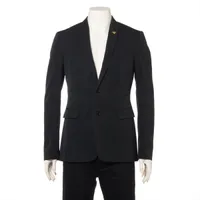ディオールオム 18SS ウール テーラードジャケット 46 メンズ ブラック
