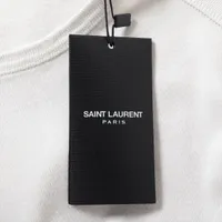 サンローランパリ 21年 コットン Tシャツ XS メンズ ライト