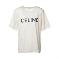 CELINE ホワイト Tシャツ Sサイズ 新品 CELINE Tシャツ セリーヌ トリオンフ ホワイト - メルカリ