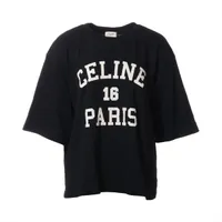 セリーヌ エディ期 コットン Tシャツ M レディース ブラック