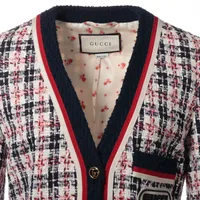 【PATOU】コットンツイード◆ボクシーカラーレスジャケット Patou | ライトウェイト オーガニックコットン ツイード