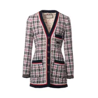 GUCCI コットンツイードジャケット Cotton tweed jacket in dark blue | GUCCI® US