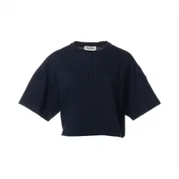 ☆美品☆ミュウミュウ コットン 半袖 Tシャツ 38サイズ MIU MIU】☆ロゴ刺繍入り コットン 半袖Tシャ.ツ☆正規品