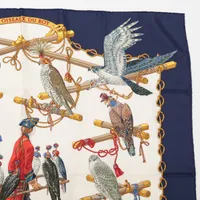 【激レア！！】エルメス　カレ90　スカーフ　王の鳥たち　希少価値 激レア！！】エルメス カレ90 スカーフ 王の鳥たち 希少価値