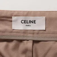 ラストチャンス【CELINE】トリオンフボタン コットン パンツ CELINE セリーヌ パンツ 2P870164I.24PI レディース トリオンフ