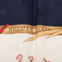 エルメス カレ90 Herbier de Gavarnie ガヴァルニー圏谷の押し花