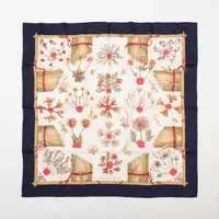 HERMES エルメス カレ90 ガヴァルニー 圏谷の押し花 スカーフ ✨希少✨ HERMES エルメス カレ90 ガヴァルニー圏谷の押し花