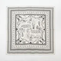 エルメス　カシシル　カレジェアン アマゾンの祭典 NEWカシシル【HERMES】〈アマゾンの祭典〉 バンダナショール140