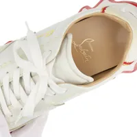 クリスチャンルブタン 白 レザースニーカー ルビシャーク メンズ 42 Loubishark (MEN) ホワイト カーフレザー - Shoes - Men
