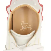 クリスチャンルブタン 白 レザースニーカー ルビシャーク メンズ 42 Loubishark (MEN) ホワイト カーフレザー - Shoes - Men