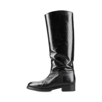 美品✨CHANEL ロングブーツ　エナメル×レザー　ココマーク　ブラック　36 CHANEL シャネル ロングブーツ ココマーク レザー ブラック 36 1